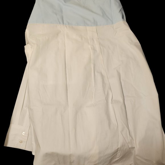 A&F Oversized Poplin Colorblock Button-Up Shirt - Casual Elegance in Every Stitc - Picture 2 of 2